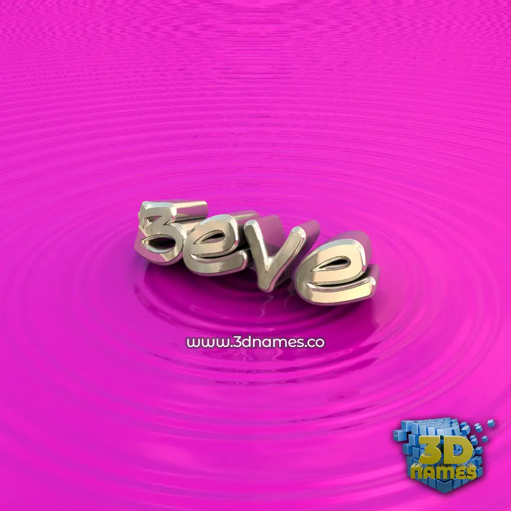 beve in Pink Graffiti style - 3D name wallpaper