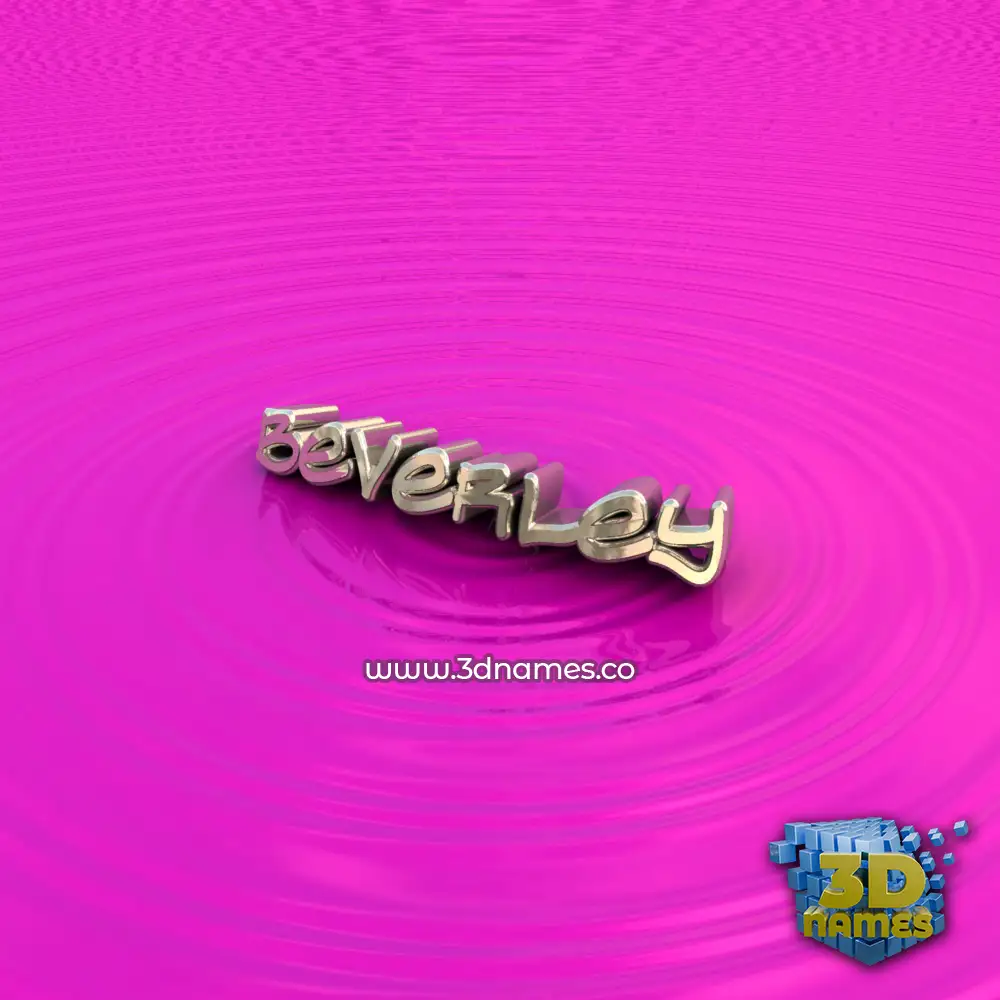 beverley in Pink Graffiti style - 3D name wallpaper