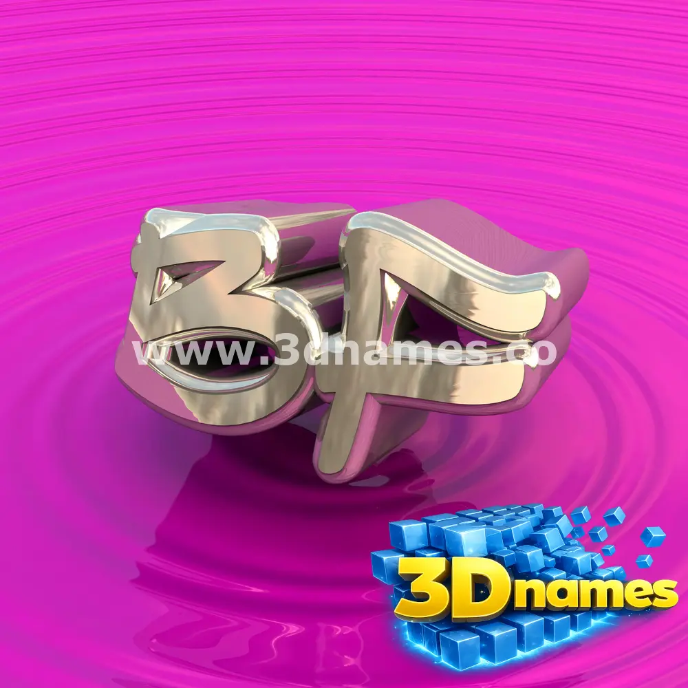 bf in Pink Graffiti style - 3D name wallpaper