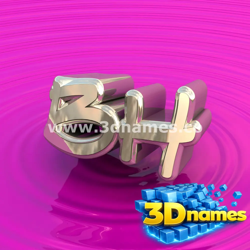bh in Pink Graffiti style - 3D name wallpaper