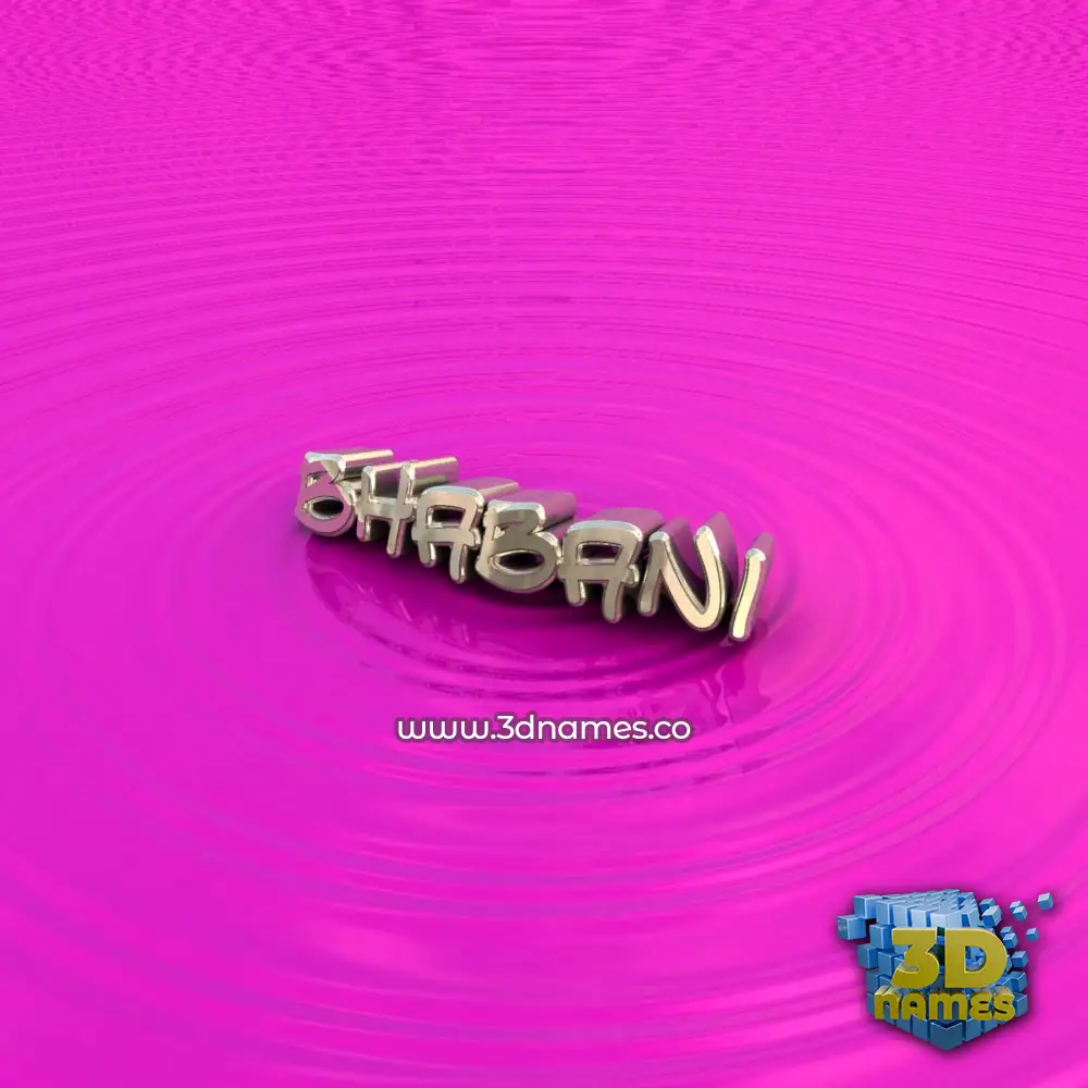 bhabani in Pink Graffiti style - 3D name wallpaper