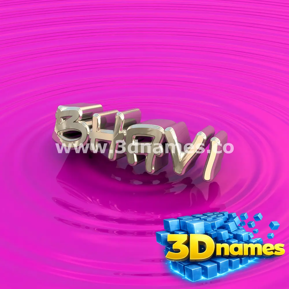 bhavi in Pink Graffiti style - 3D name wallpaper
