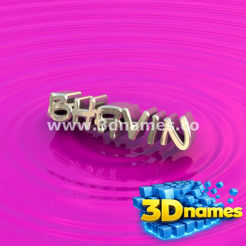 bhavin in Pink Graffiti style - 3D name wallpaper