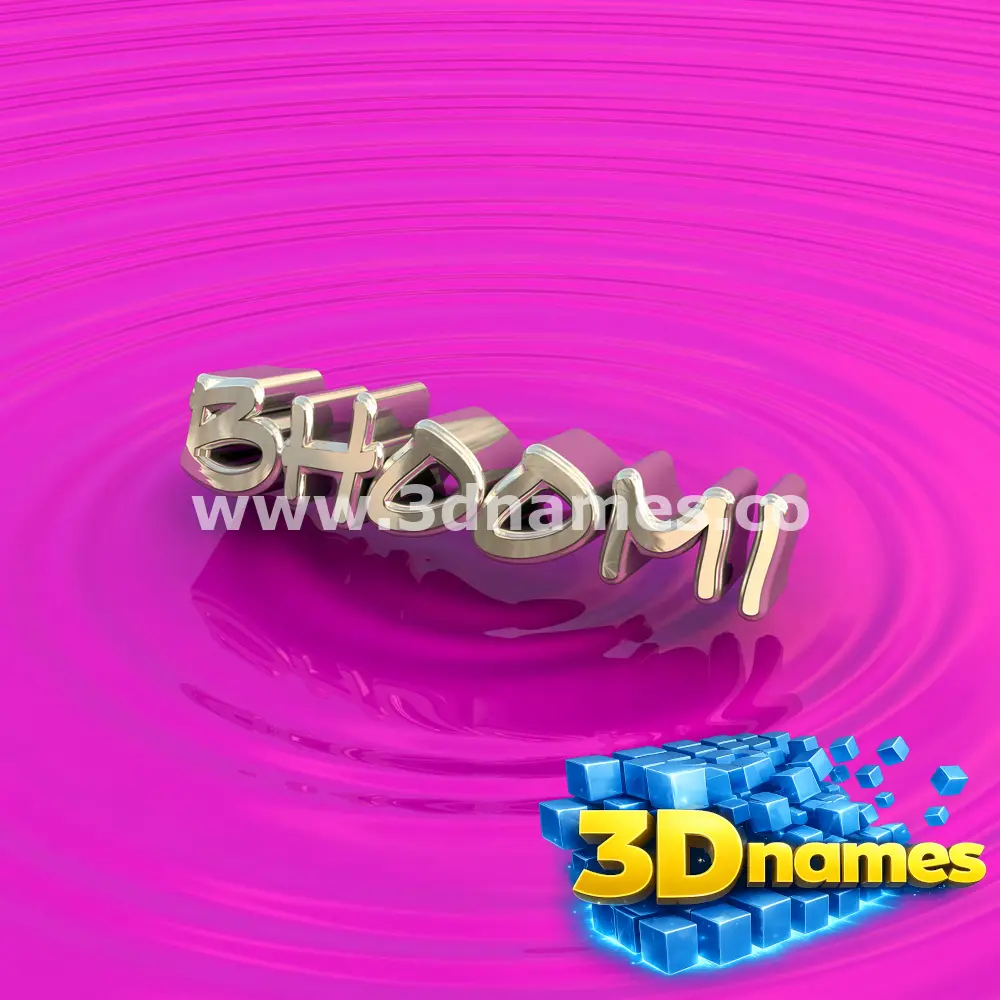 bhoomi in Pink Graffiti style - 3D name wallpaper