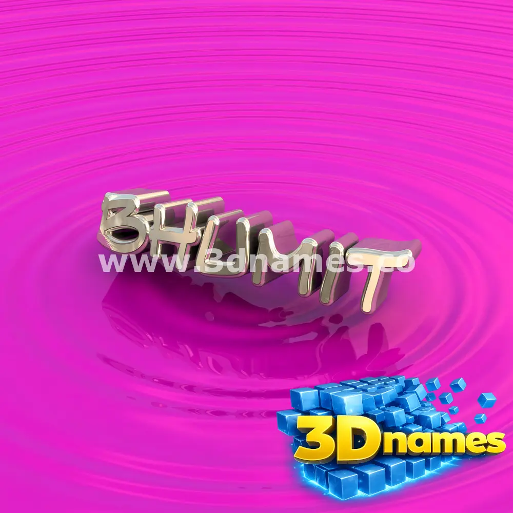 bhumit in Pink Graffiti style - 3D name wallpaper