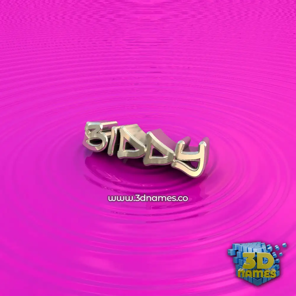 biddy in Pink Graffiti style - 3D name wallpaper