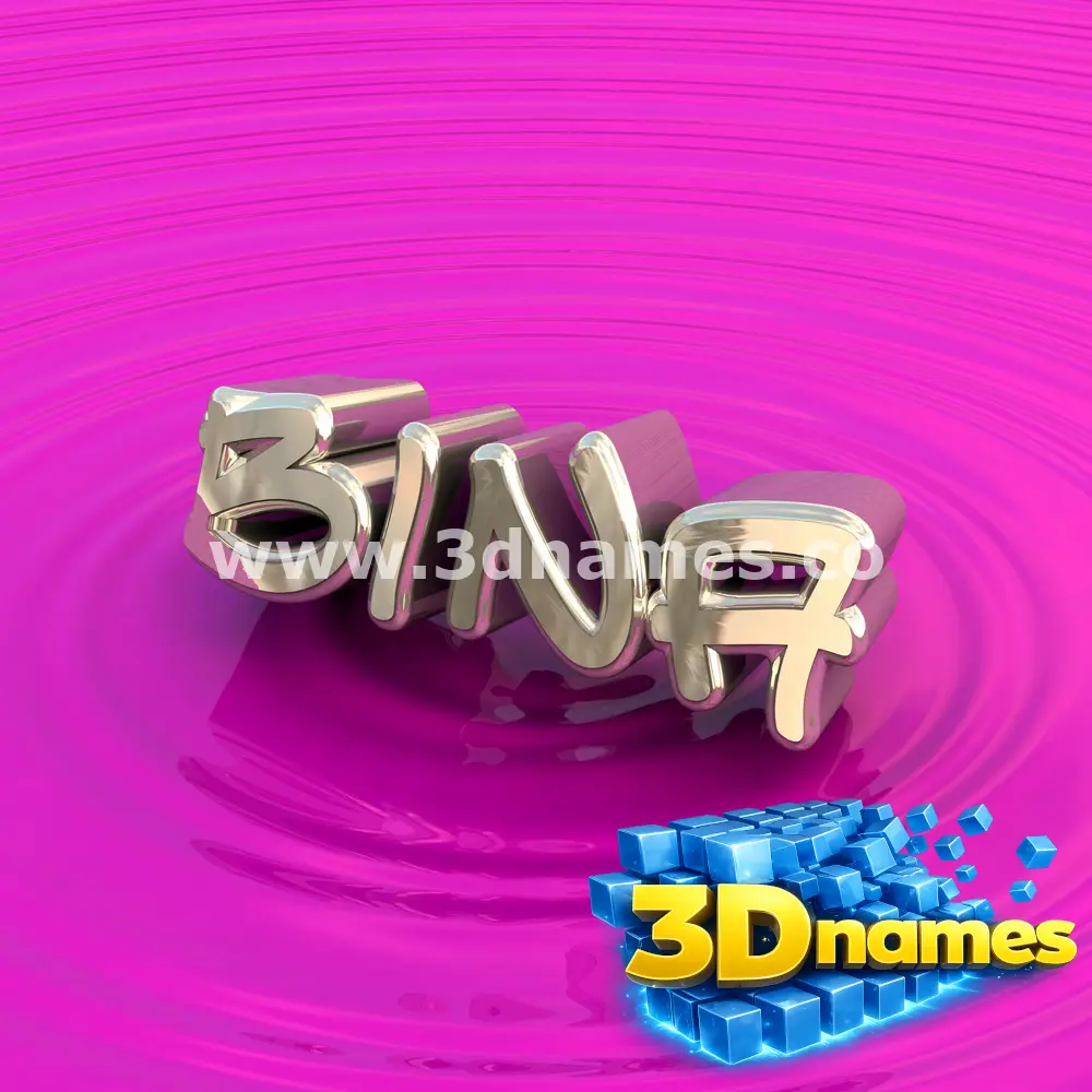 bina in Pink Graffiti style - 3D name wallpaper