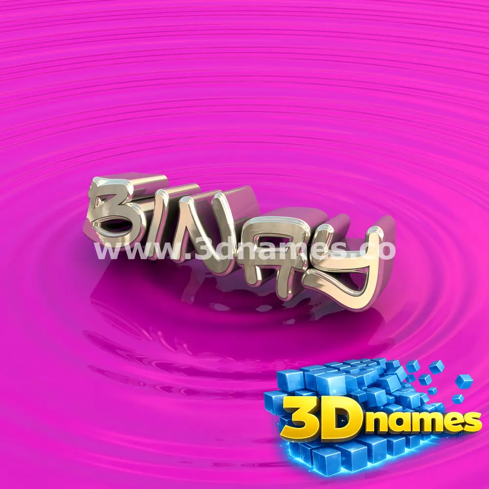 binay in Pink Graffiti style - 3D name wallpaper