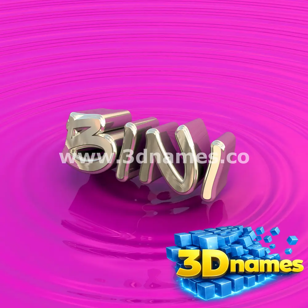 bini in Pink Graffiti style - 3D name wallpaper