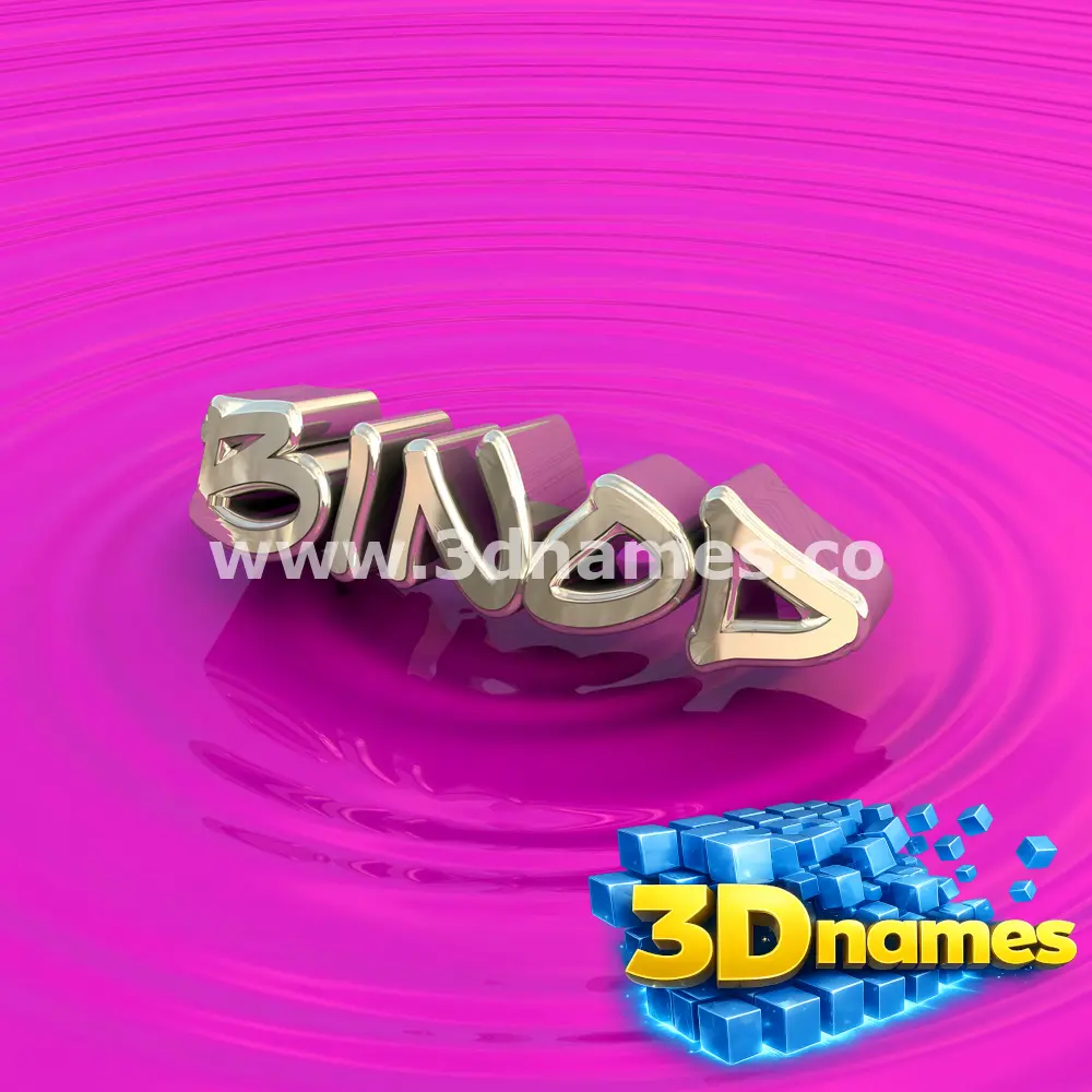 binod in Pink Graffiti style - 3D name wallpaper