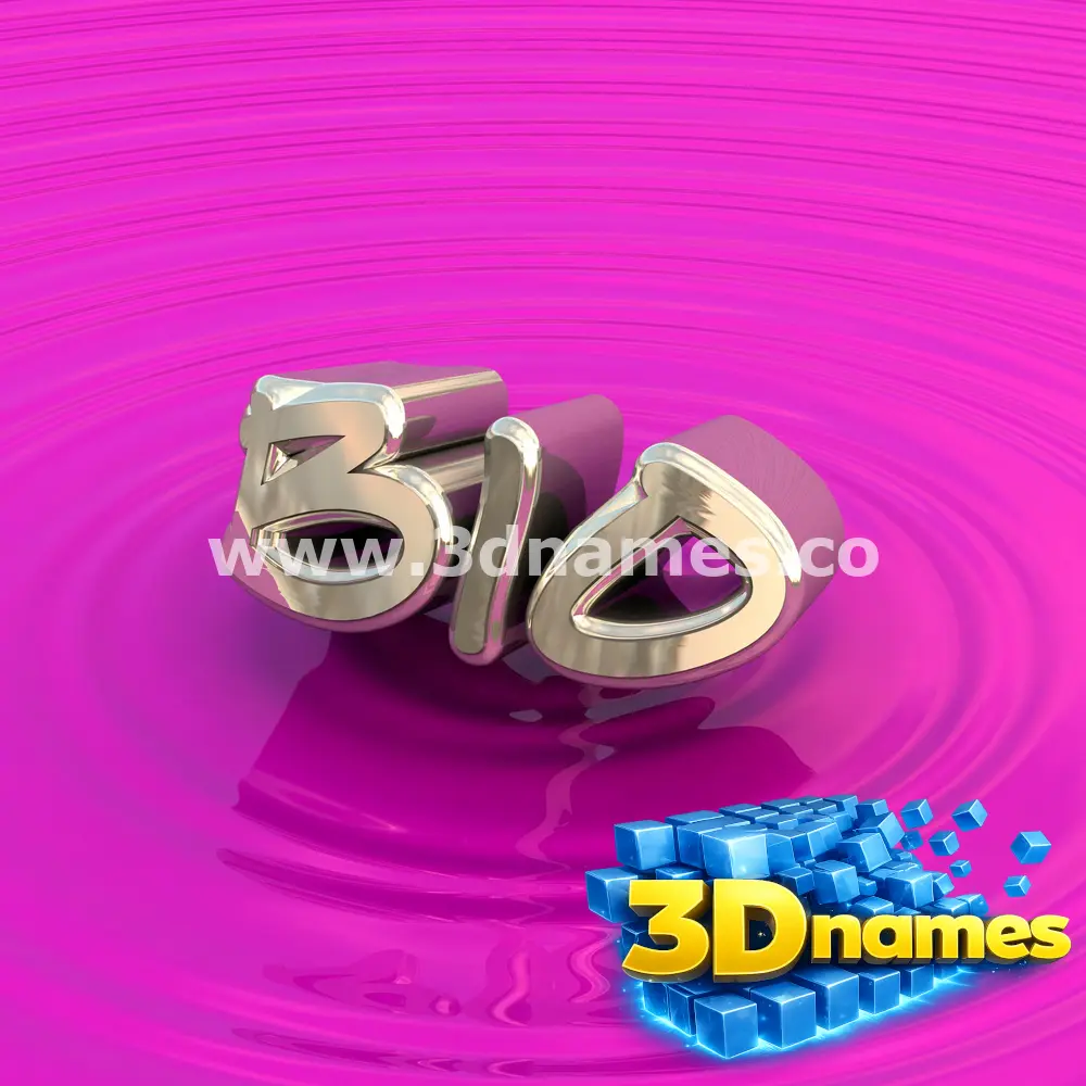 bio in Pink Graffiti style - 3D name wallpaper