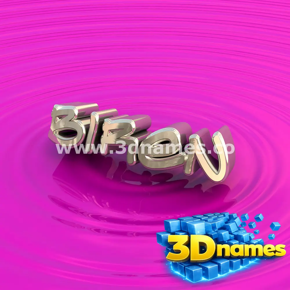 biren in Pink Graffiti style - 3D name wallpaper