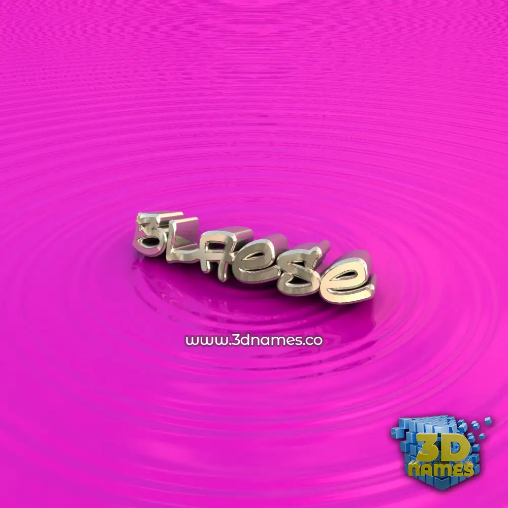 blaese in Pink Graffiti style - 3D name wallpaper