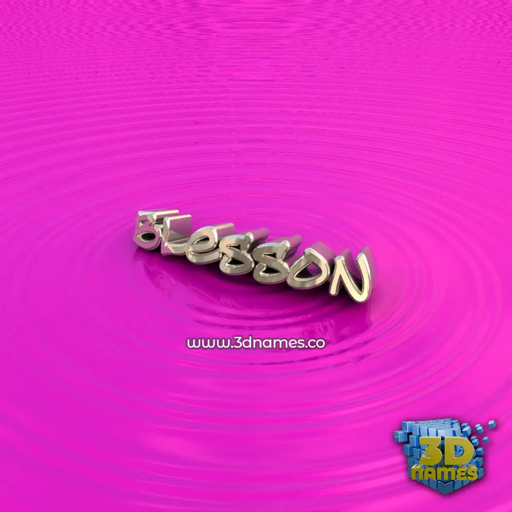 blesson in Pink Graffiti style - 3D name wallpaper
