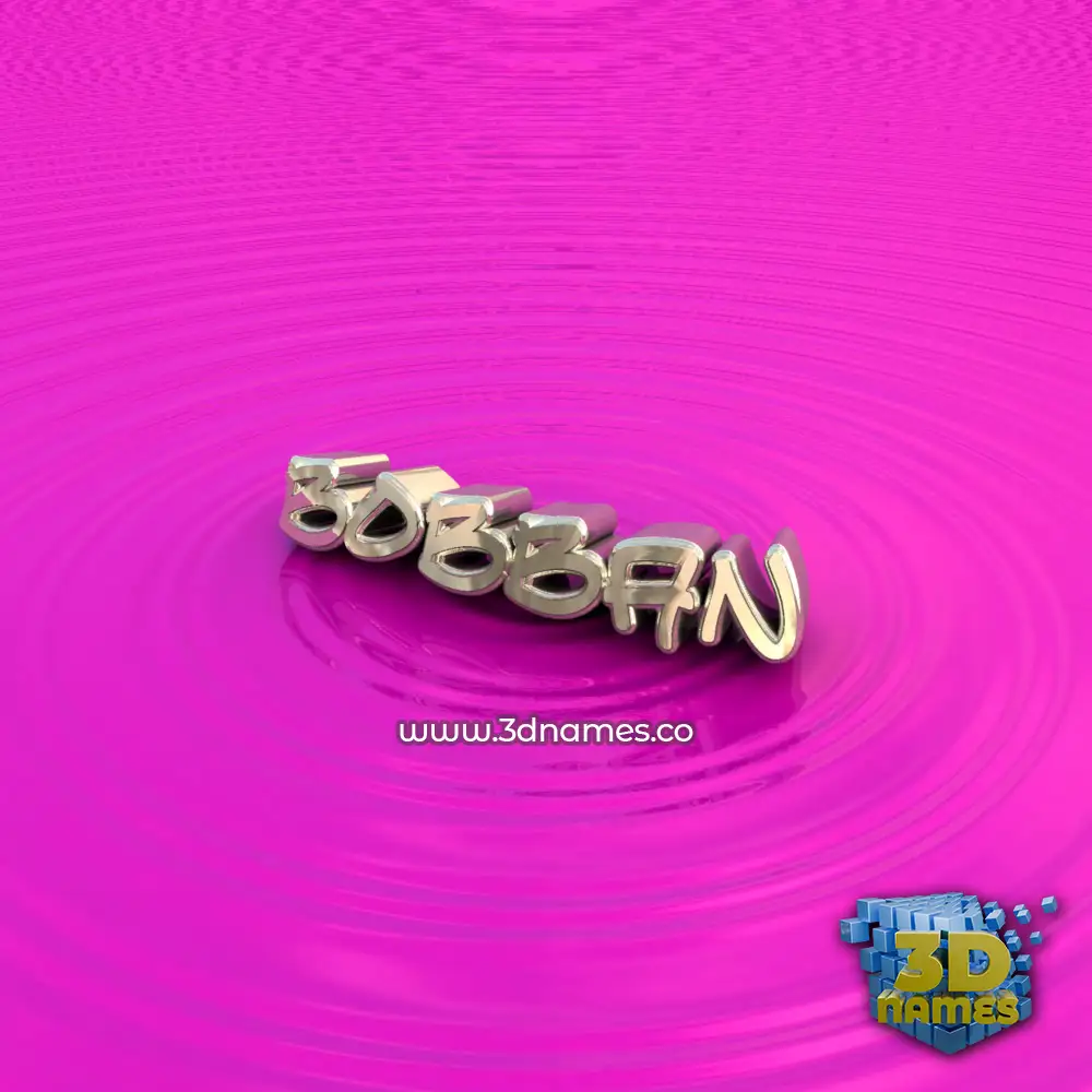 bobban in Pink Graffiti style - 3D name wallpaper