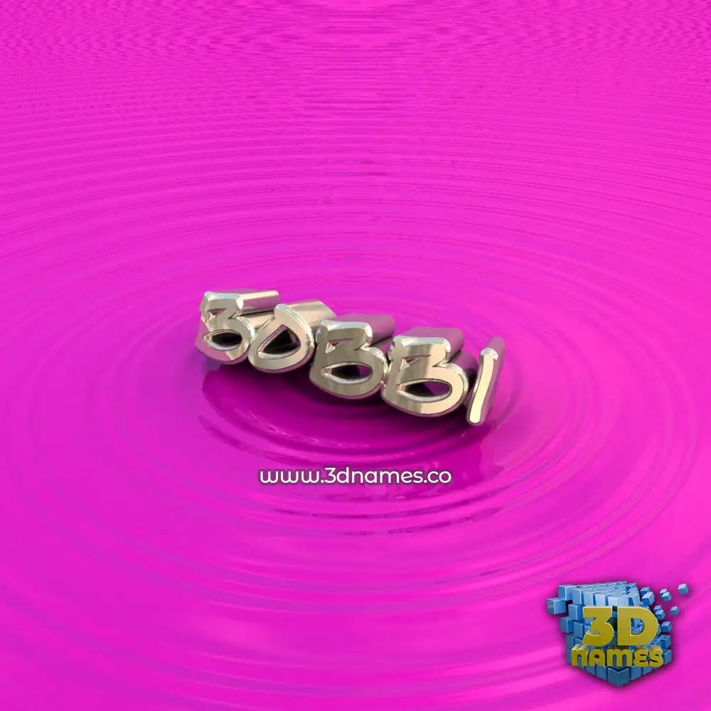 bobbi in Pink Graffiti style - 3D name wallpaper