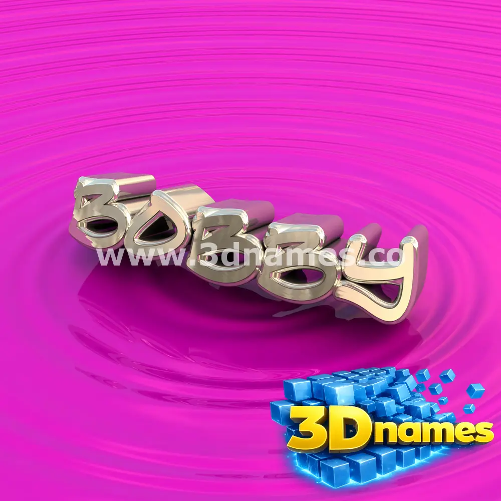 bobby in Pink Graffiti style - 3D name wallpaper