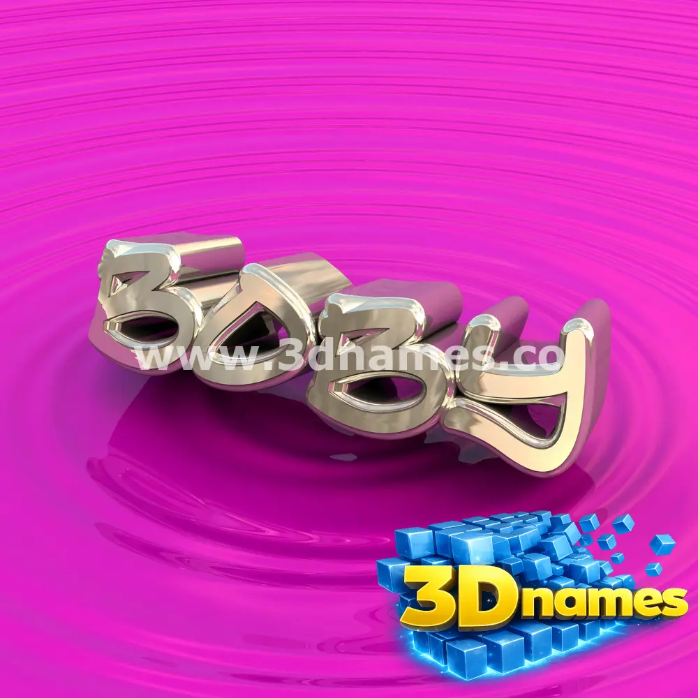 boby in Pink Graffiti style - 3D name wallpaper