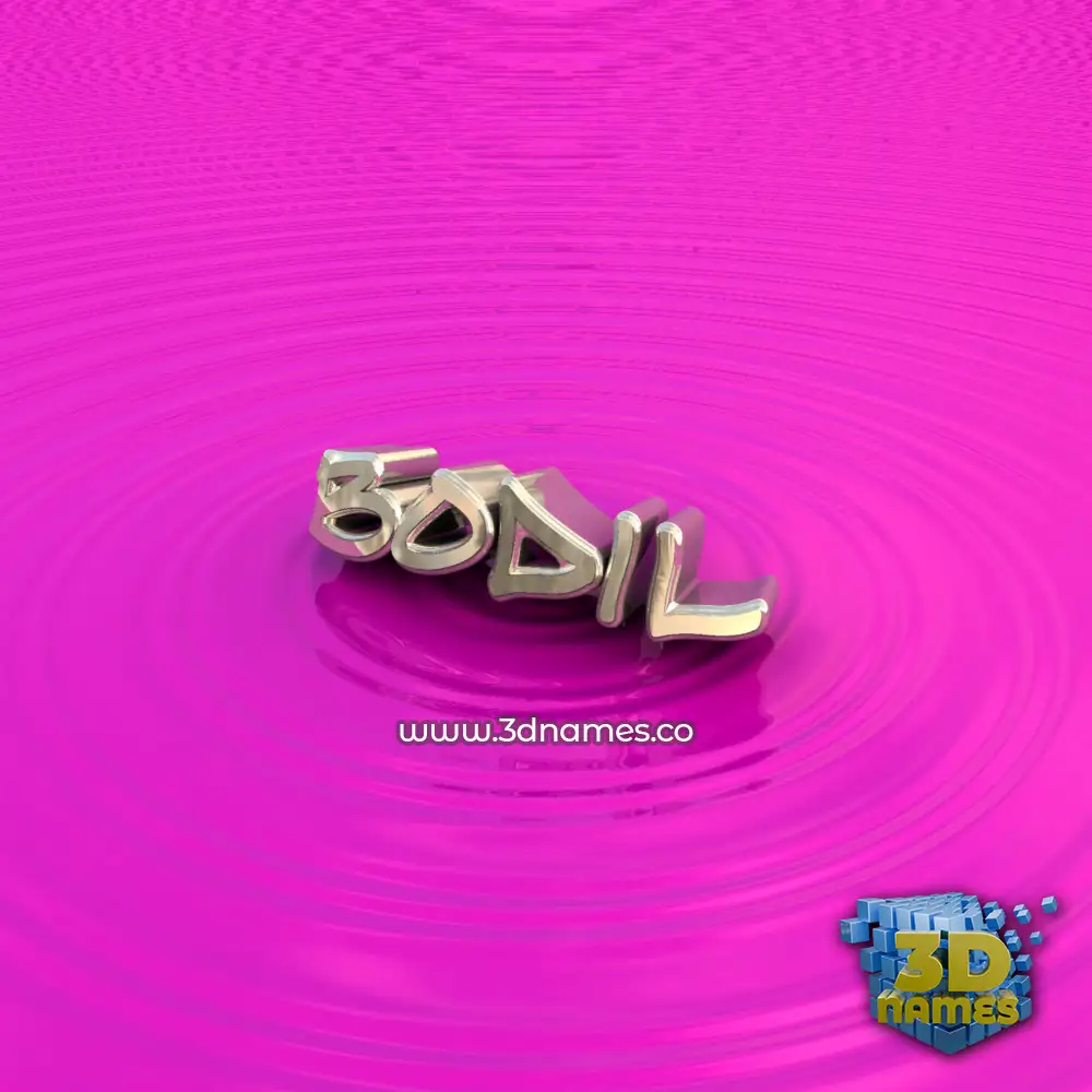 bodil in Pink Graffiti style - 3D name wallpaper