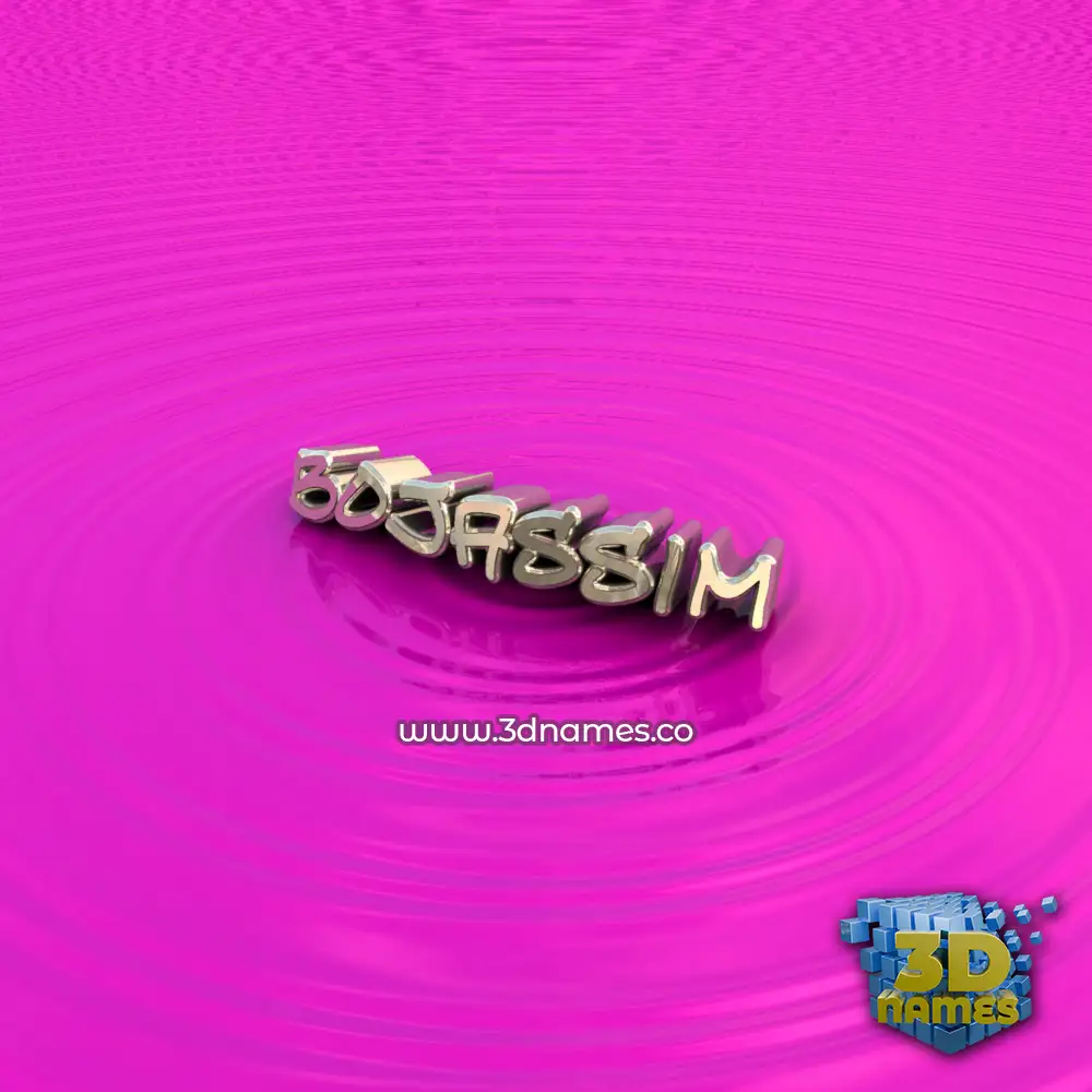 bojassim in Pink Graffiti style - 3D name wallpaper