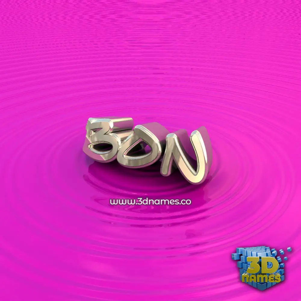 bon in Pink Graffiti style - 3D name wallpaper