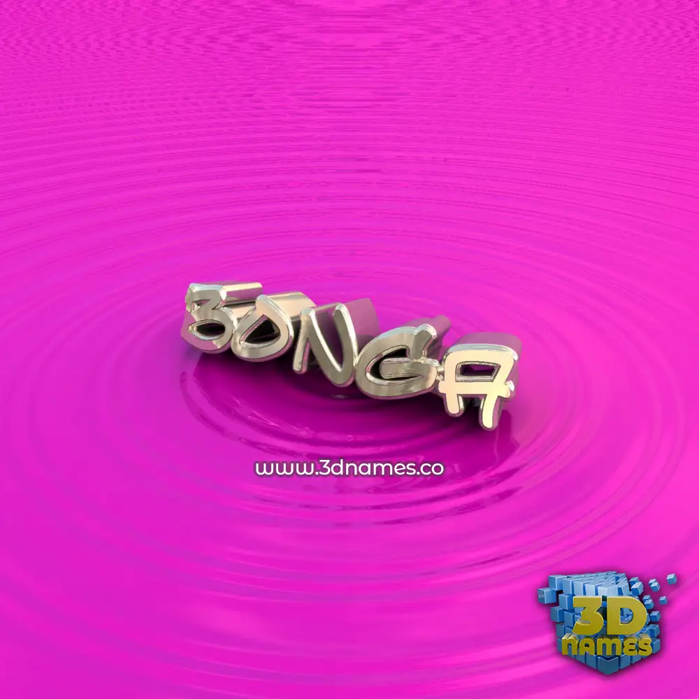 bonga in Pink Graffiti style - 3D name wallpaper