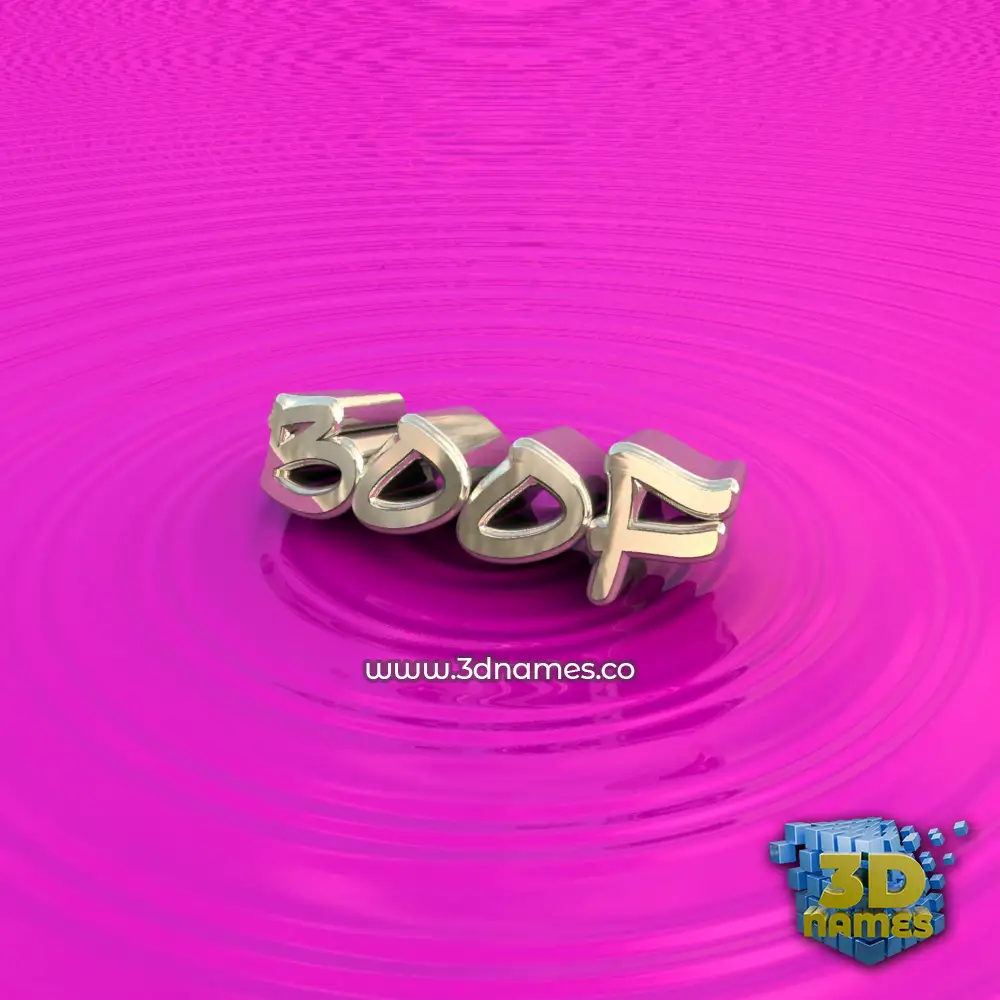 boof in Pink Graffiti style - 3D name wallpaper