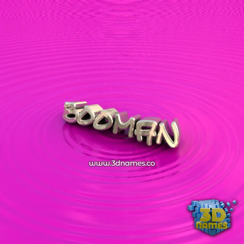booman in Pink Graffiti style - 3D name wallpaper