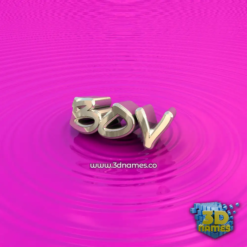 bov in Pink Graffiti style - 3D name wallpaper