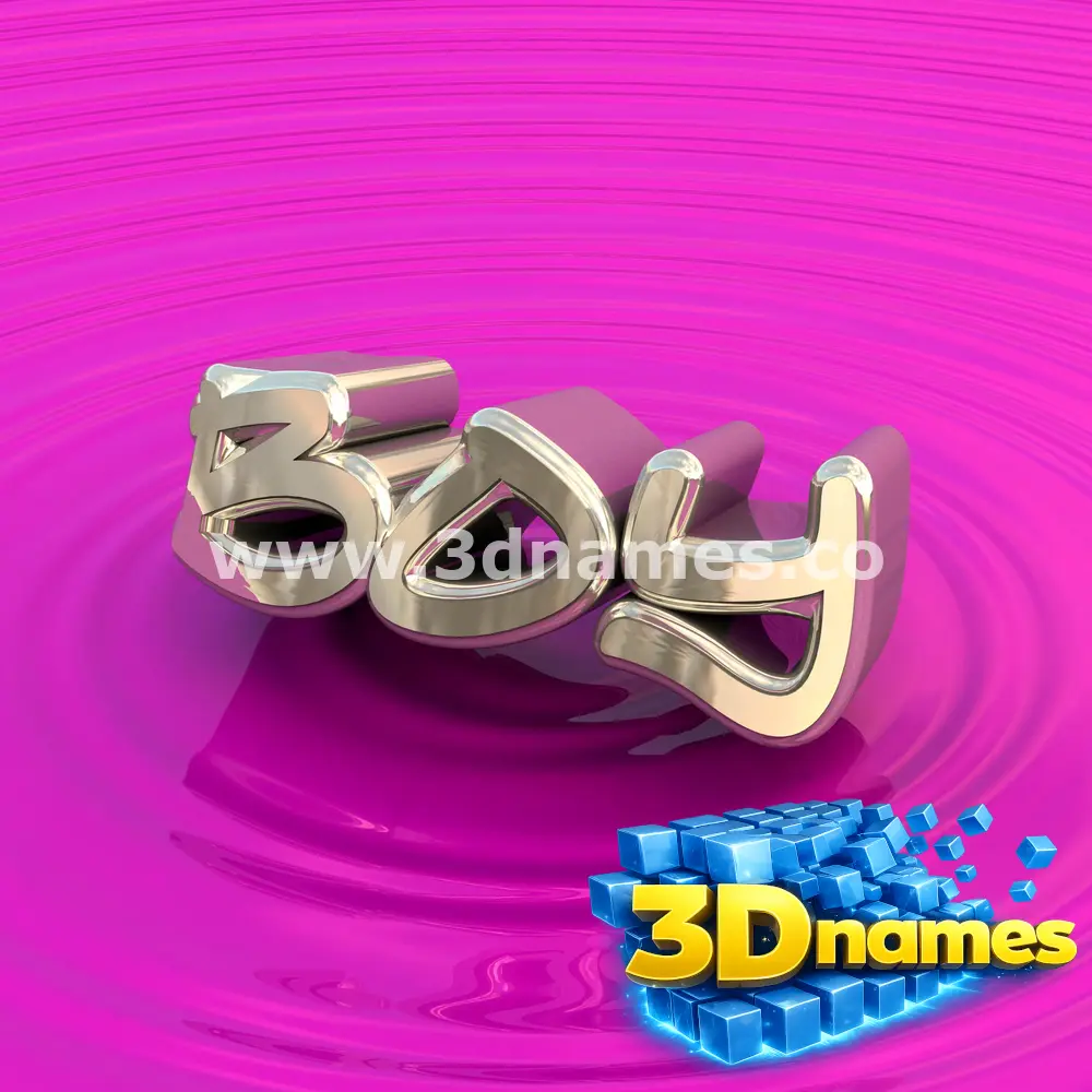 boy in Pink Graffiti style - 3D name wallpaper