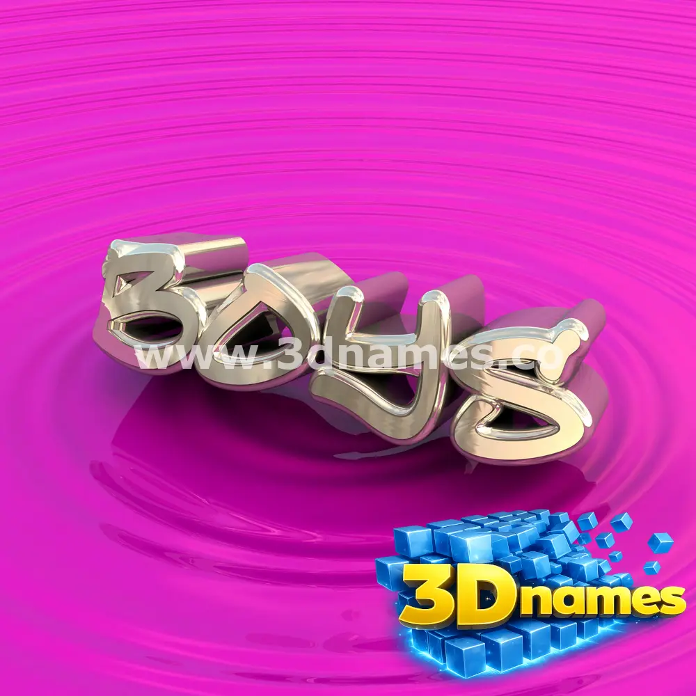 boys in Pink Graffiti style - 3D name wallpaper