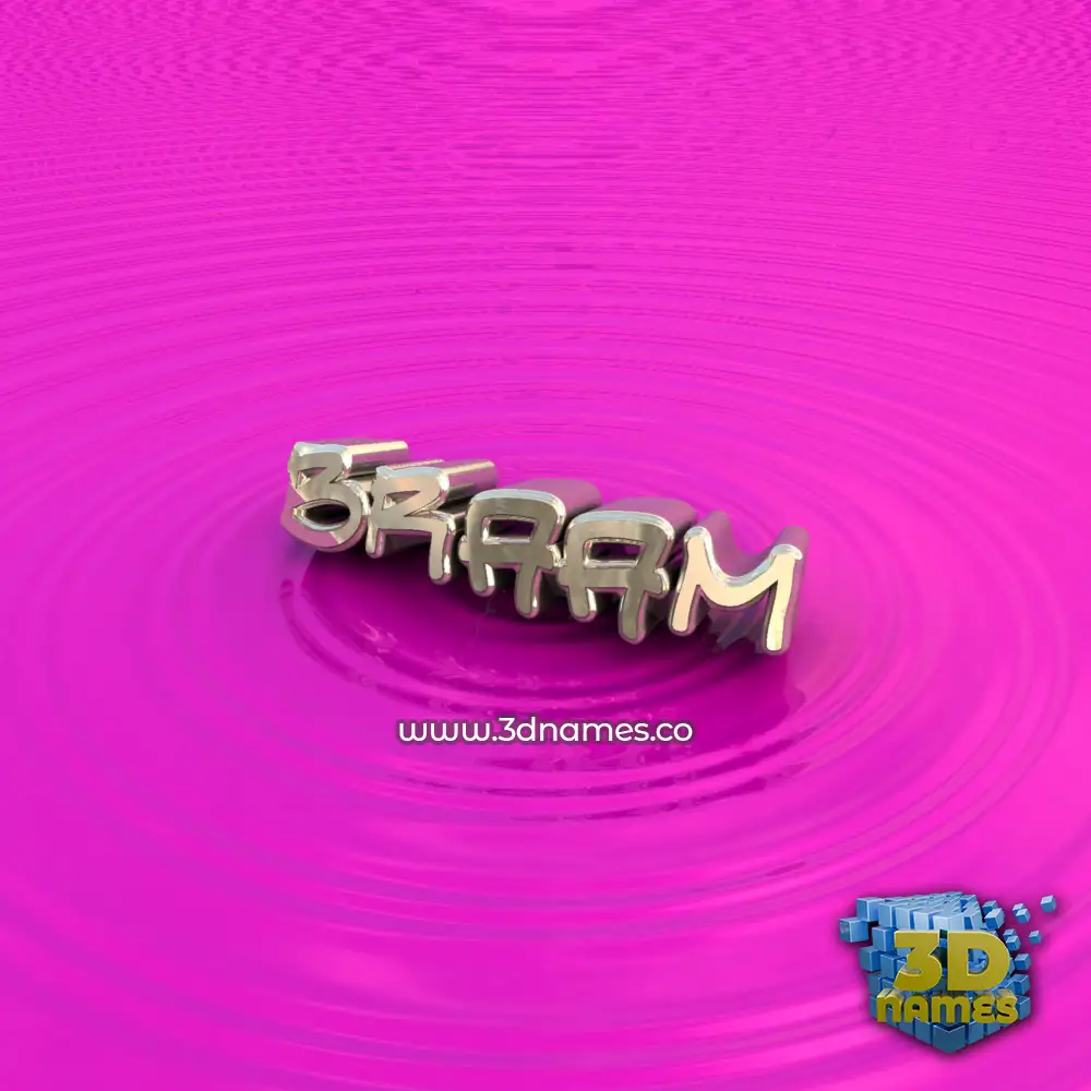 braam in Pink Graffiti style - 3D name wallpaper