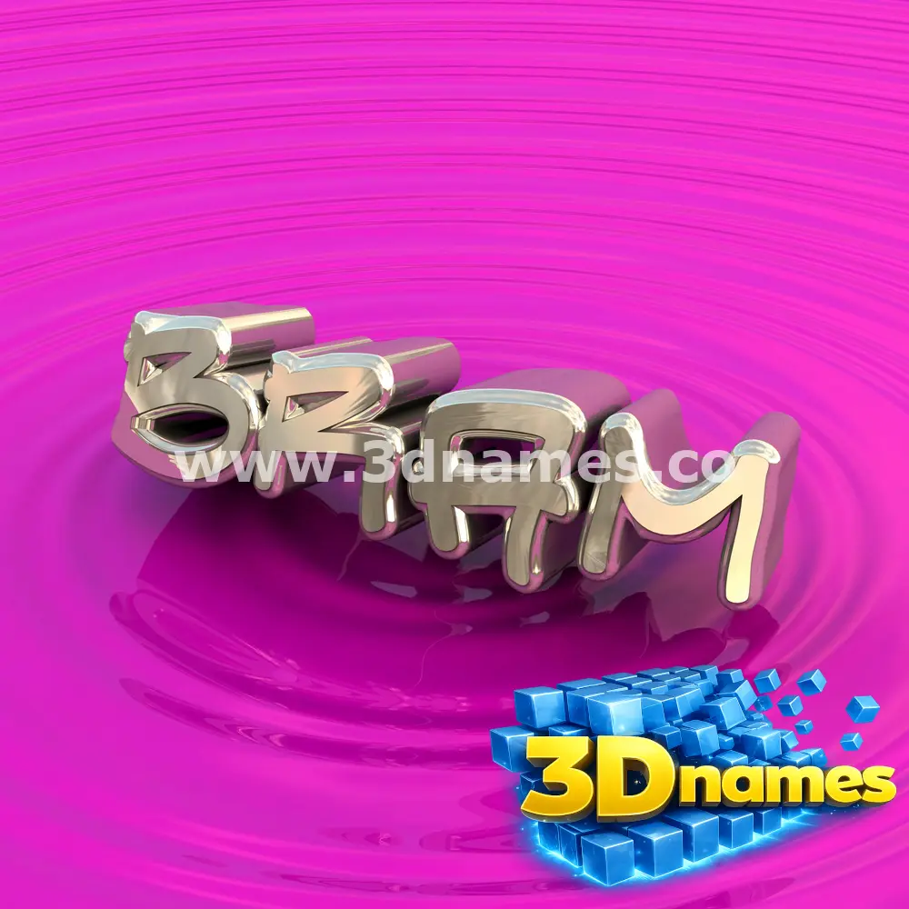 bram in Pink Graffiti style - 3D name wallpaper