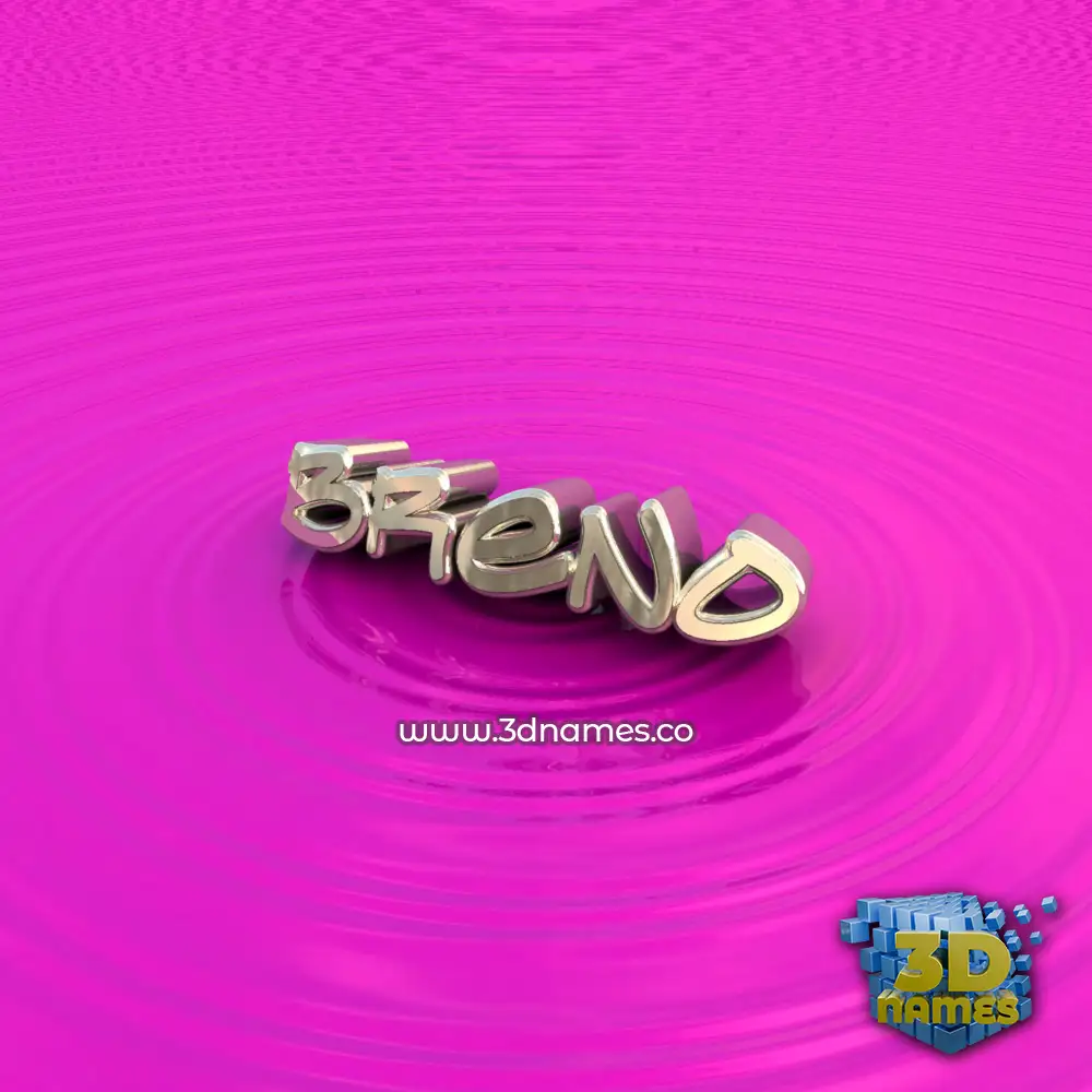 breno in Pink Graffiti style - 3D name wallpaper