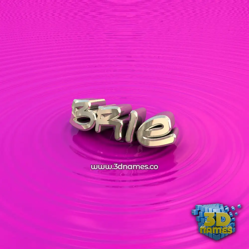 brie in Pink Graffiti style - 3D name wallpaper