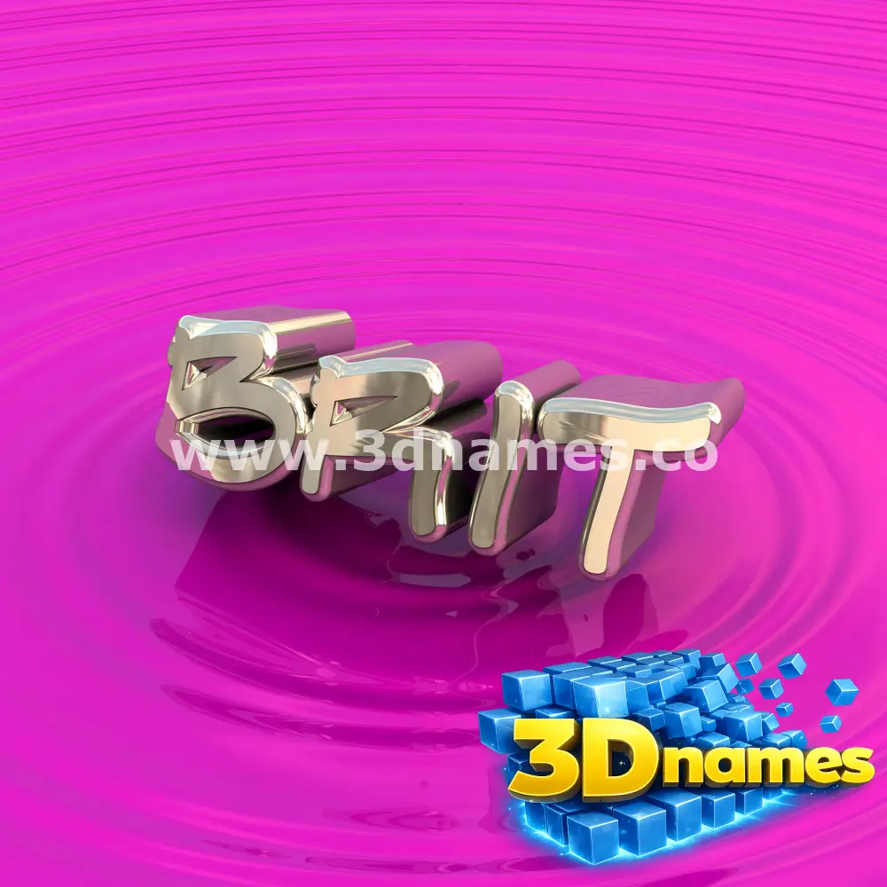 brit in Pink Graffiti style - 3D name wallpaper