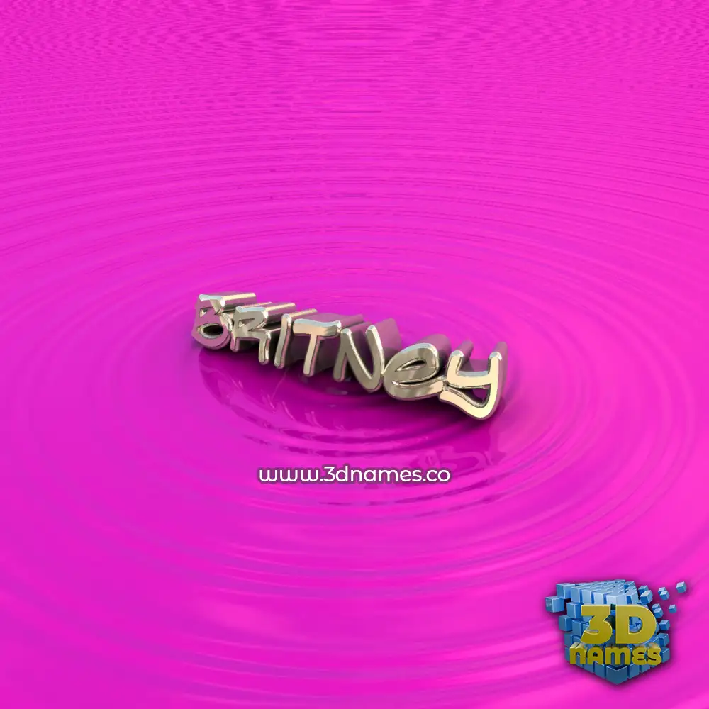 britney in Pink Graffiti style - 3D name wallpaper