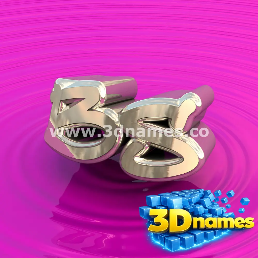 bs in Pink Graffiti style - 3D name wallpaper