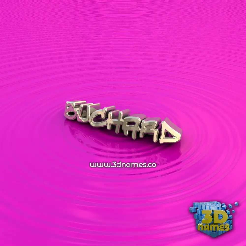 buchard in Pink Graffiti style - 3D name wallpaper