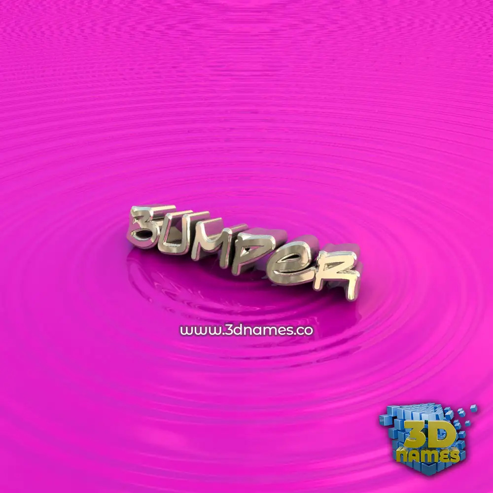 bumper in Pink Graffiti style - 3D name wallpaper