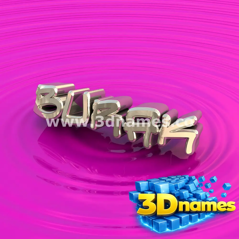 burak in Pink Graffiti style - 3D name wallpaper