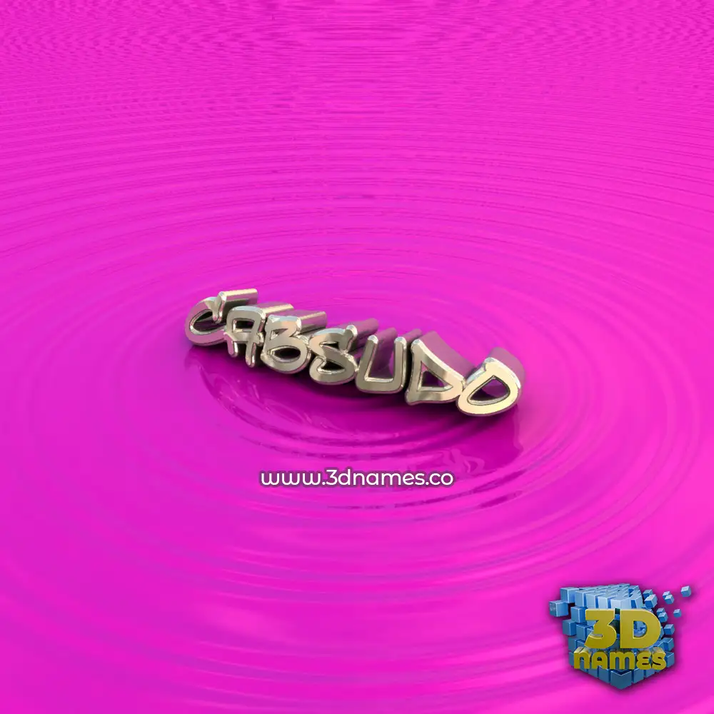 cabsudo in Pink Graffiti style - 3D name wallpaper