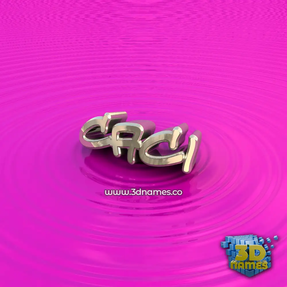 caci in Pink Graffiti style - 3D name wallpaper