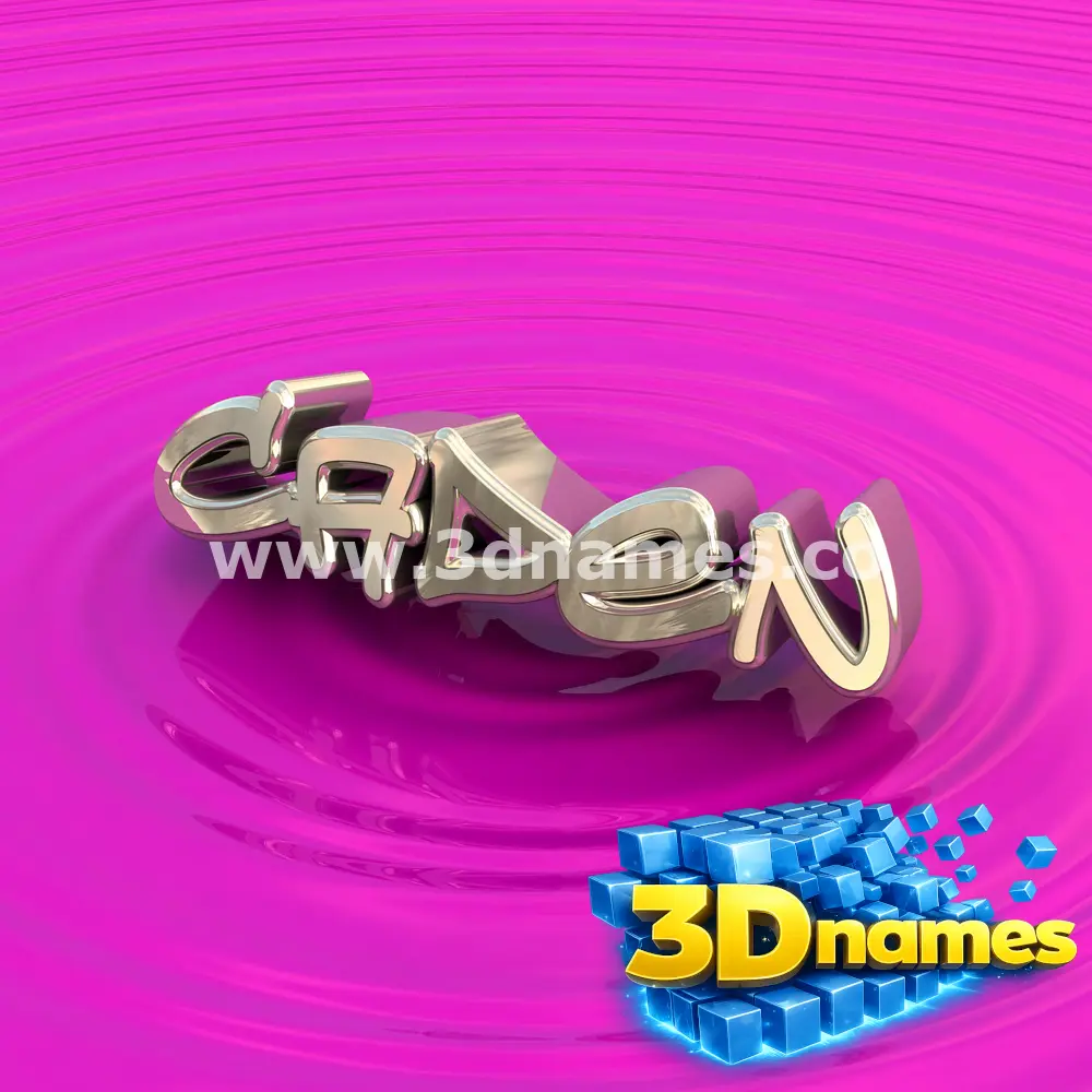 caden in Pink Graffiti style - 3D name wallpaper
