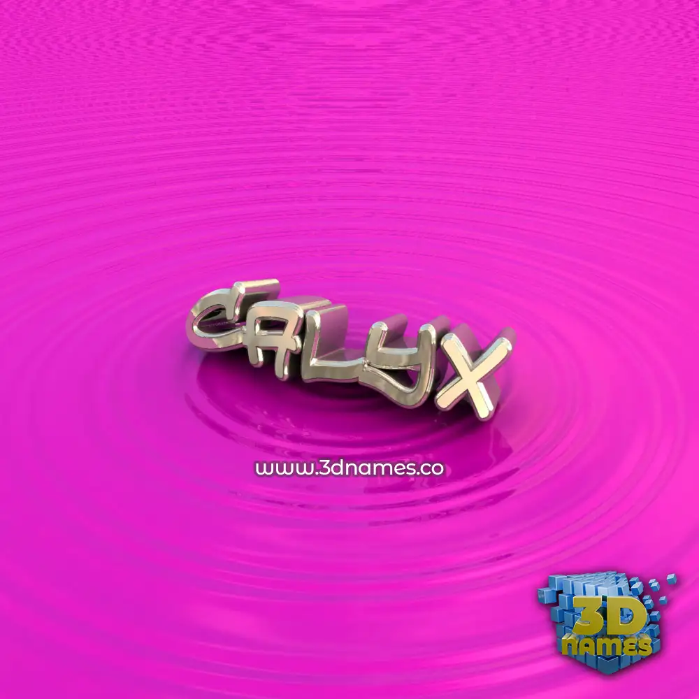calyx in Pink Graffiti style - 3D name wallpaper