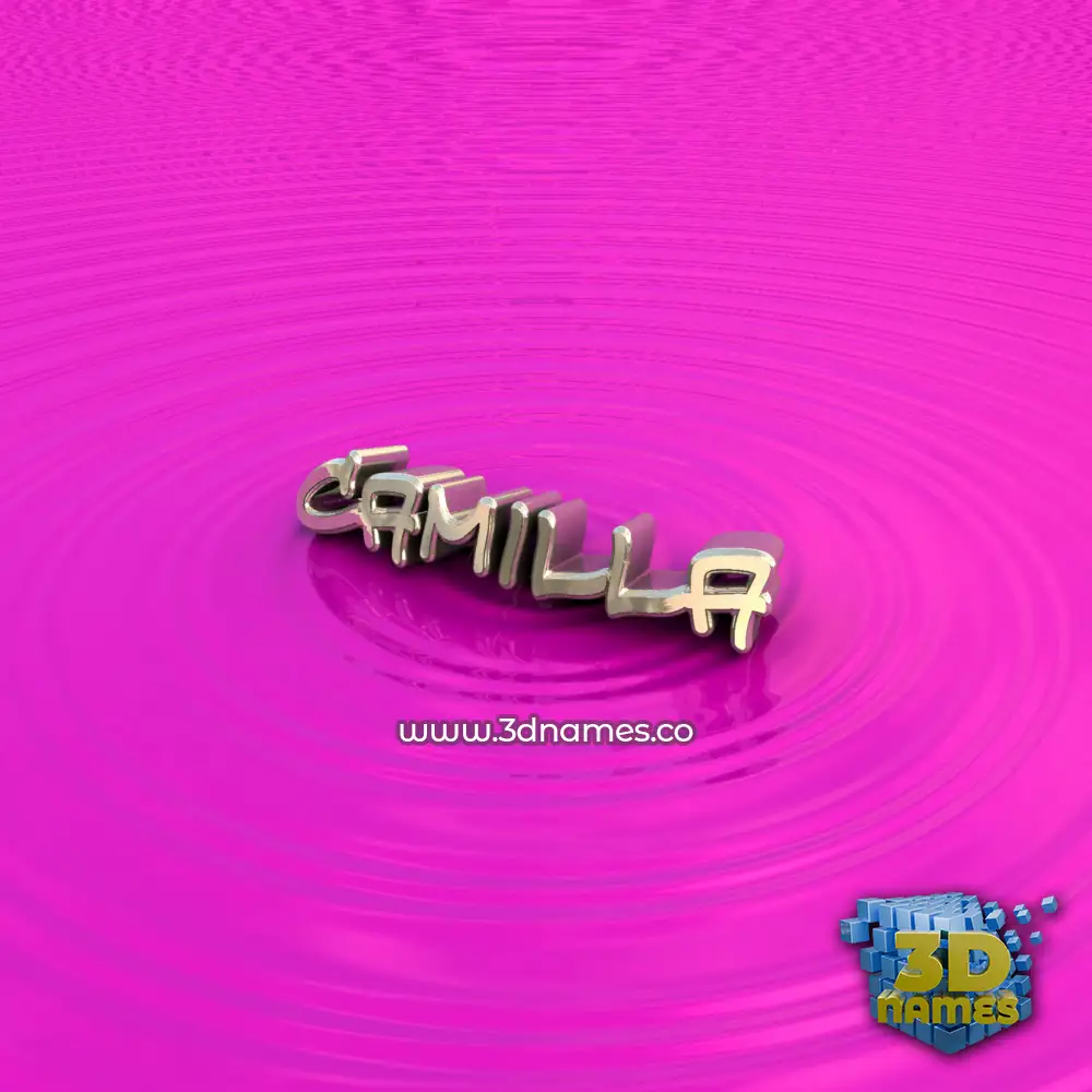 camilla in Pink Graffiti style - 3D name wallpaper