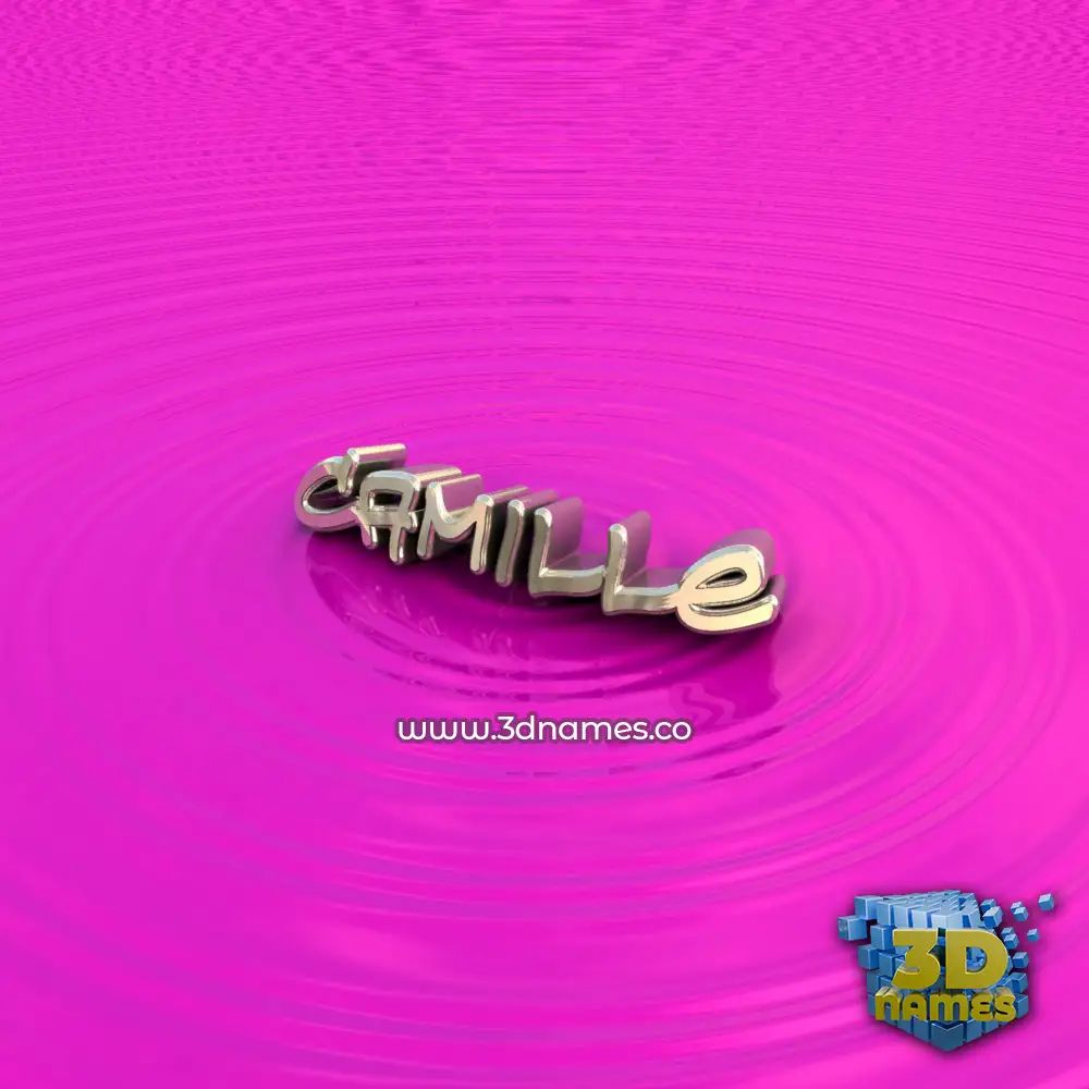 camille in Pink Graffiti style - 3D name wallpaper