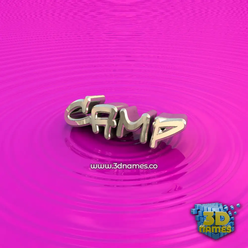 camp in Pink Graffiti style - 3D name wallpaper