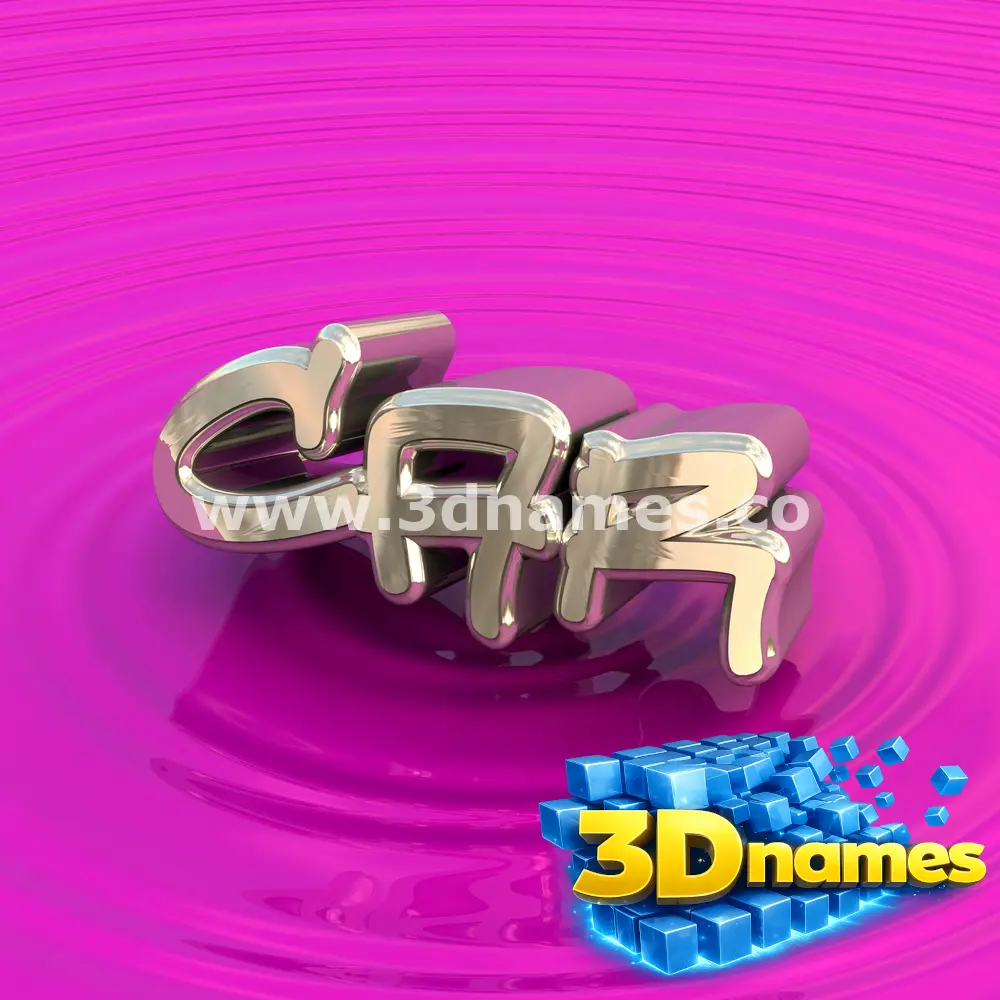 car in Pink Graffiti style - 3D name wallpaper