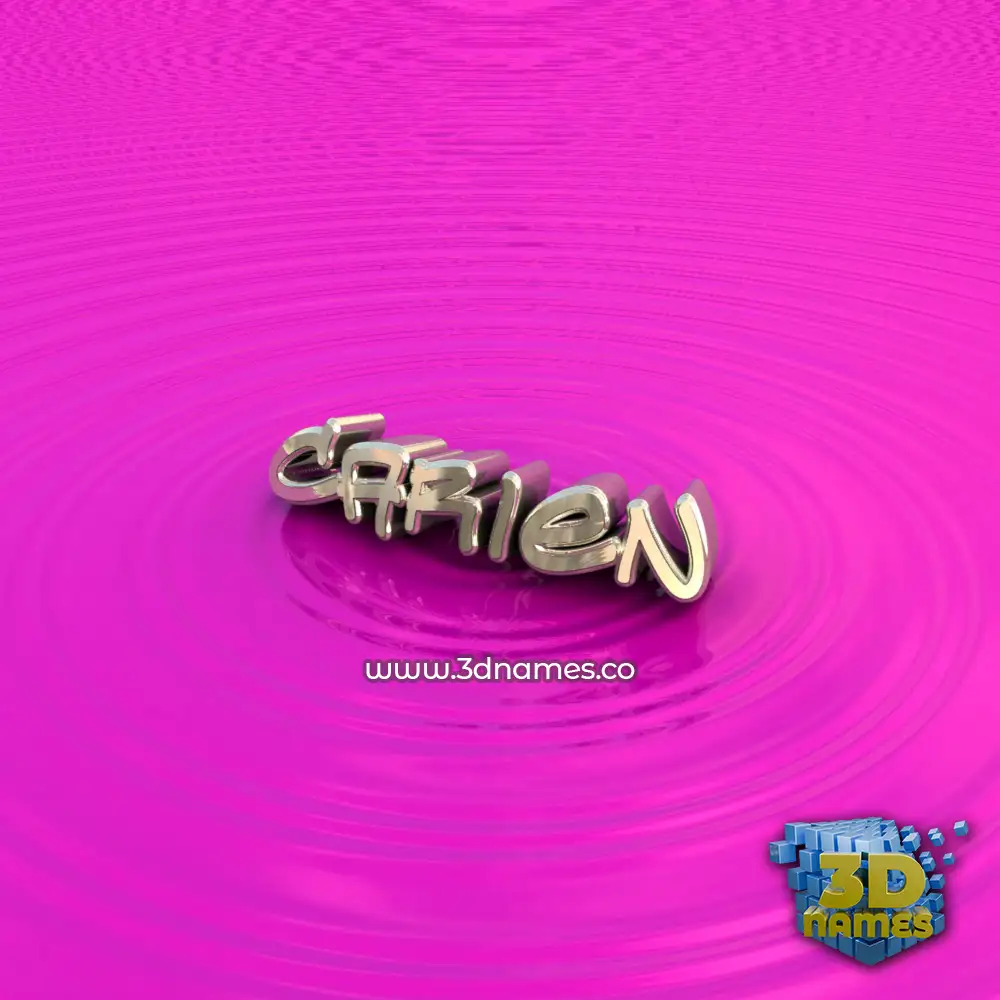 carien in Pink Graffiti style - 3D name wallpaper